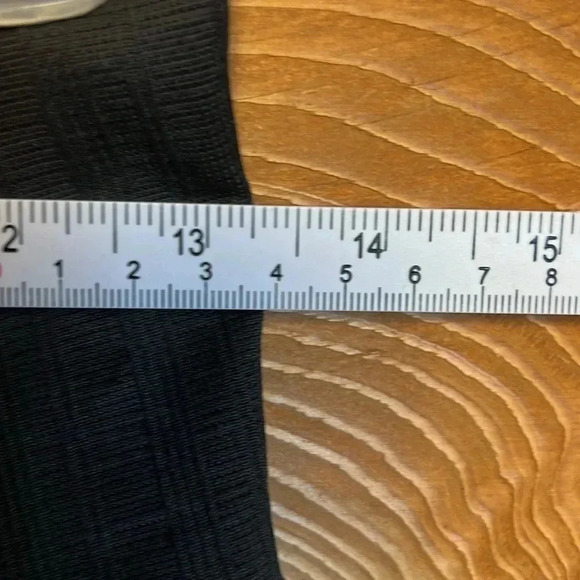 Athleta Women’s leggings Md seamless black gray colorblock stripe work out Yoga - Picture 3 of 7